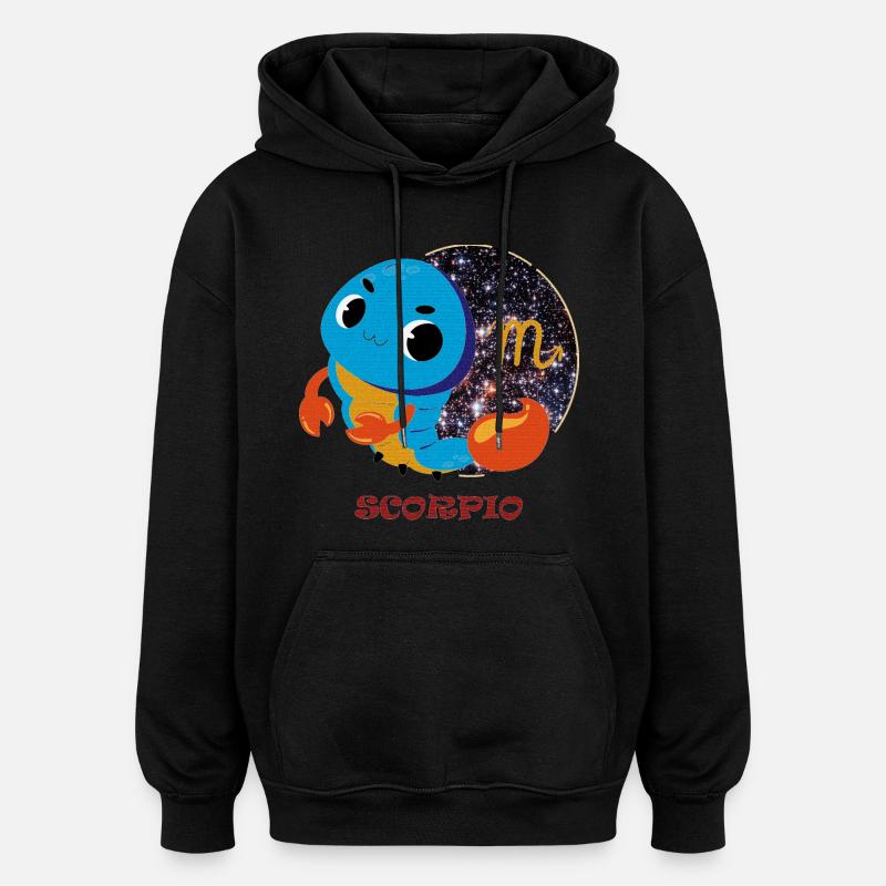 Sternzeichen Skorpion - Oversized Unisex Hoodie - Schwarz