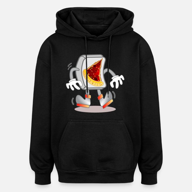 Computer - PIZZA ORDER - Oversized Unisex Hoodie - black
