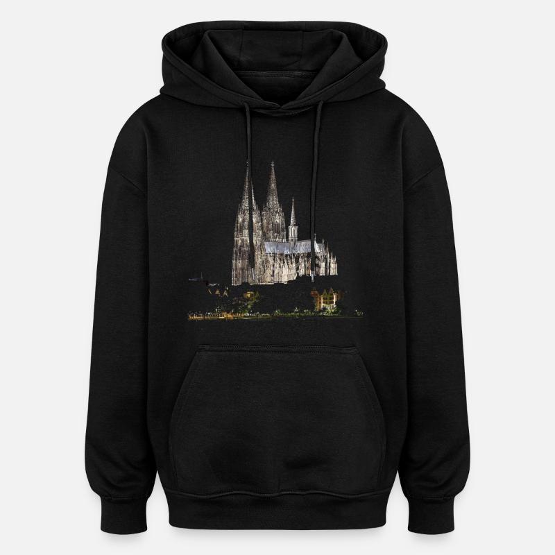 Köln - Oversized Unisex Hoodie - Schwarz