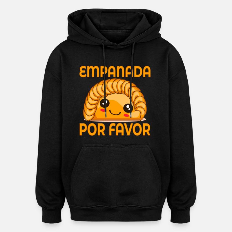 EMPANADA DUMPLINGS - Oversized Unisex Hoodie - black