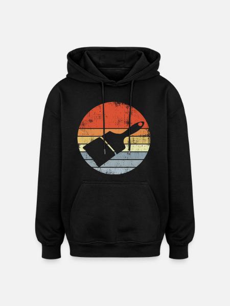 Painter, Varnisher, Brush - Oversized Unisex Hoodie - black