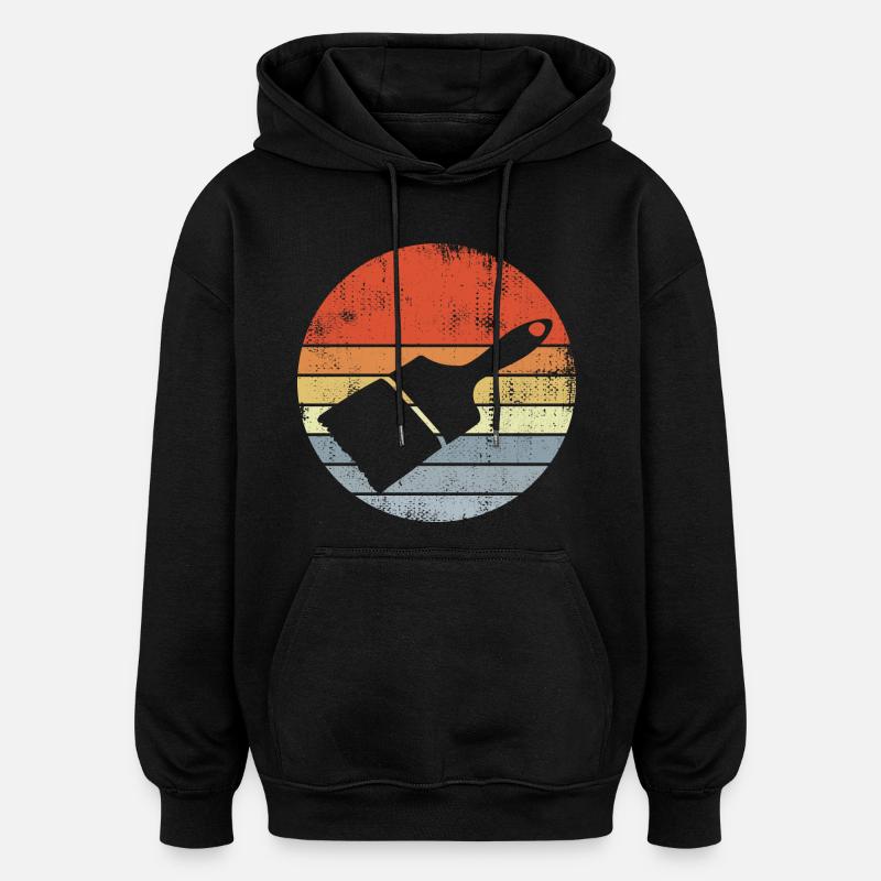 Maler Lackierer Pinsel - Oversized Unisex Hoodie - Schwarz