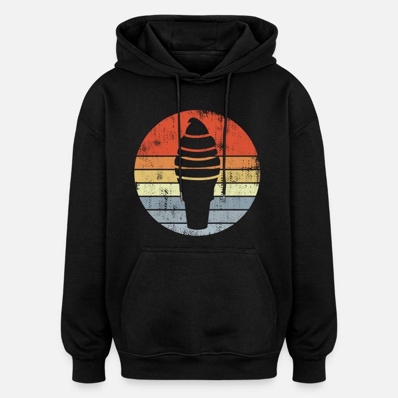 Hörnchen - Oversized Unisex Hoodie - Schwarz