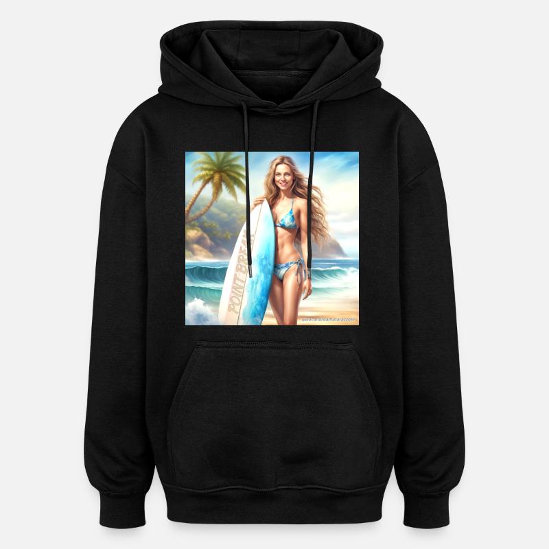 Fille Action Surf 2 - Sweat à capuche oversize unisexe - noir