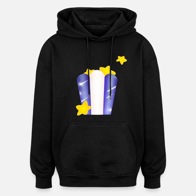 Sachet étoilé ! - Sweat à capuche oversize unisexe - noir