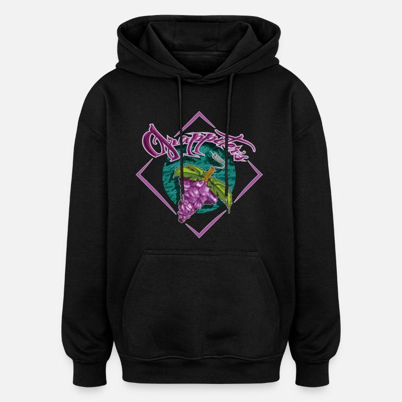 Grap2Caps2 - Sweat à capuche oversize unisexe - noir