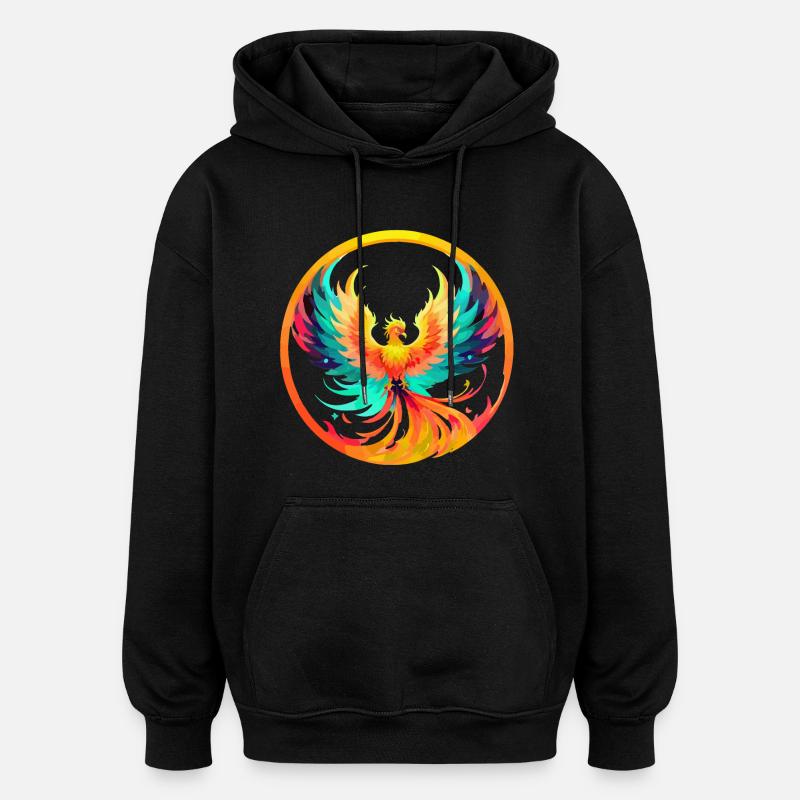 Phoenix Phönix - Oversized Unisex Hoodie - black