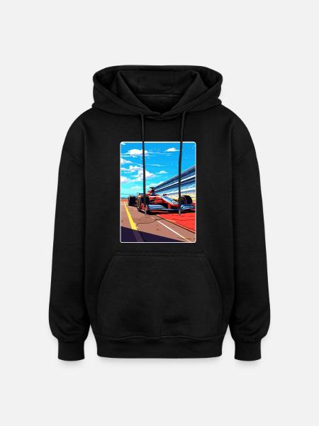 Silverstone Circuit Motorsport Race Angleterre Voyage - Sweat à capuche oversize unisexe - noir