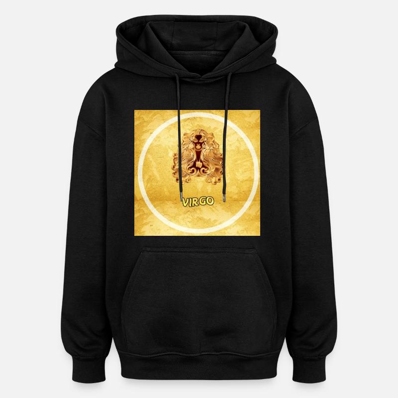 Vierge - Sweat à capuche oversize unisexe - noir