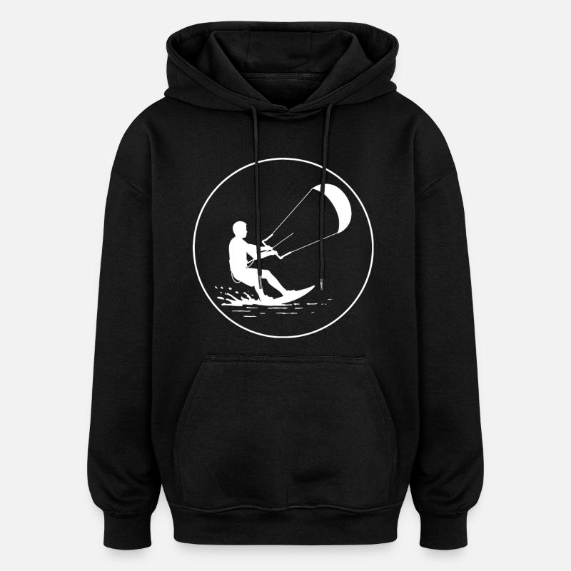 Wind under control - Oversized Unisex Hoodie - black