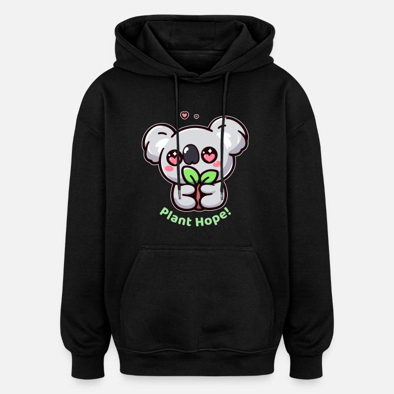 Pflanze Hoffnung! - Oversized Unisex Hoodie - Schwarz