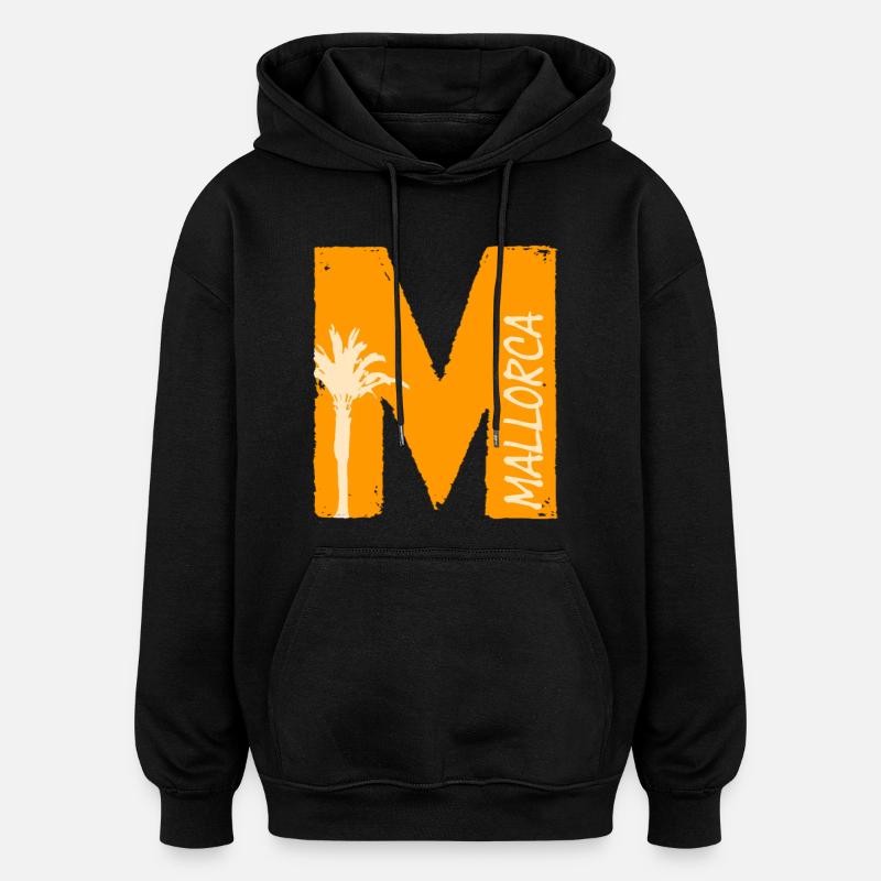 Mallorca Love - Sweat à capuche oversize unisexe - noir