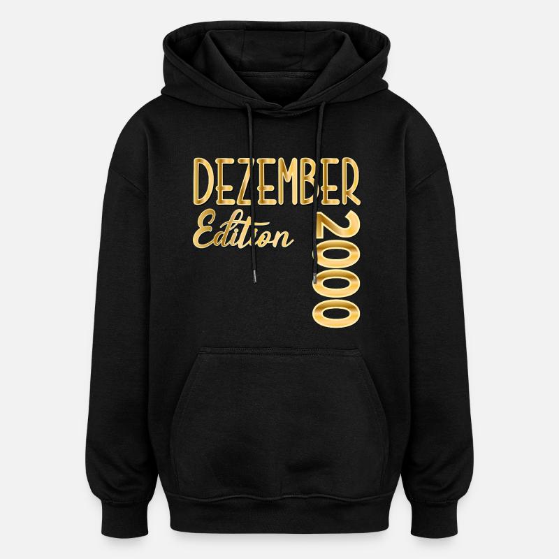 26. ANNIVERSAIRE 2000 DÉCEMBRE - Sweat à capuche oversize unisexe - noir