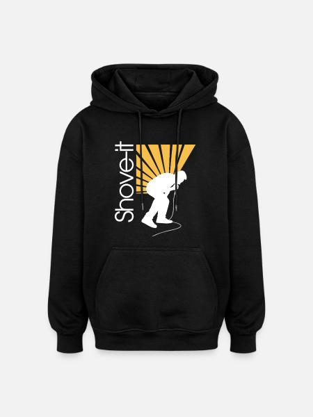 SCHIEB ES, SCHIEB ES!! -AFFE - Oversized Unisex Hoodie - Schwarz