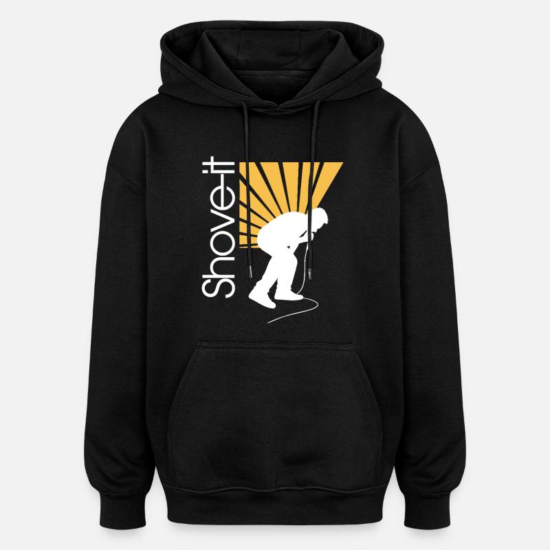 SCHIEB ES, SCHIEB ES!! -AFFE - Oversized Unisex Hoodie - Schwarz
