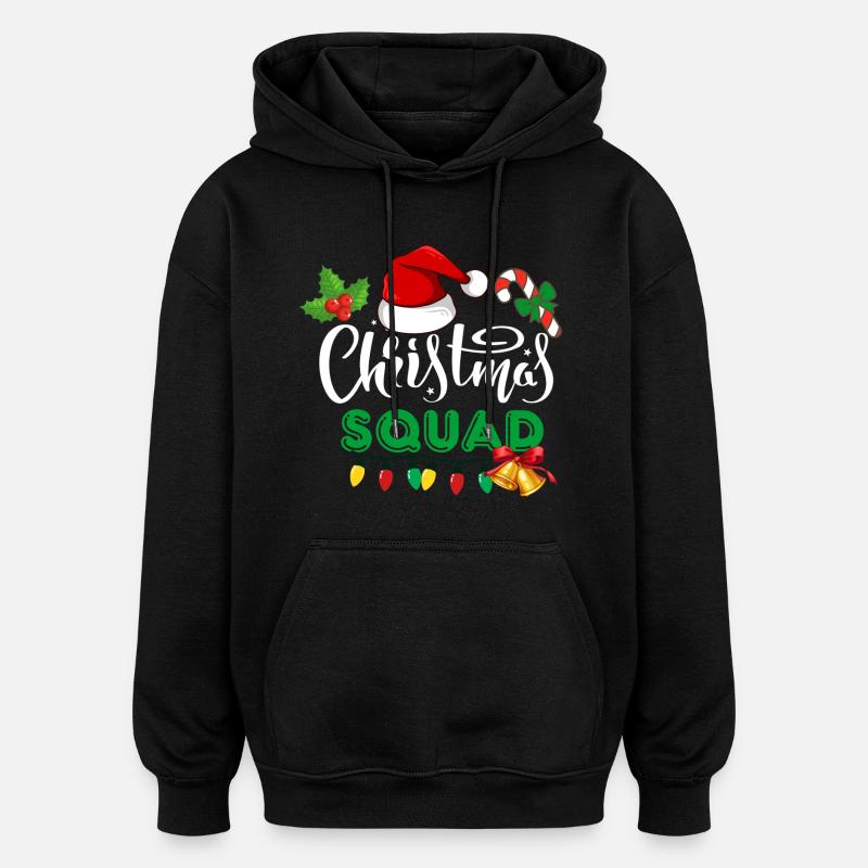 Équipe de Noël, Épouser Noël - Sweat à capuche oversize unisexe - noir