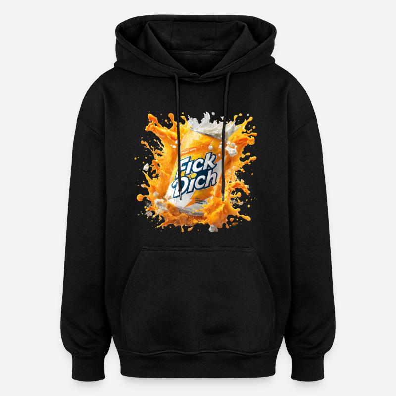 Boîte à slogans provocateurs - Sweat à capuche oversize unisexe - noir