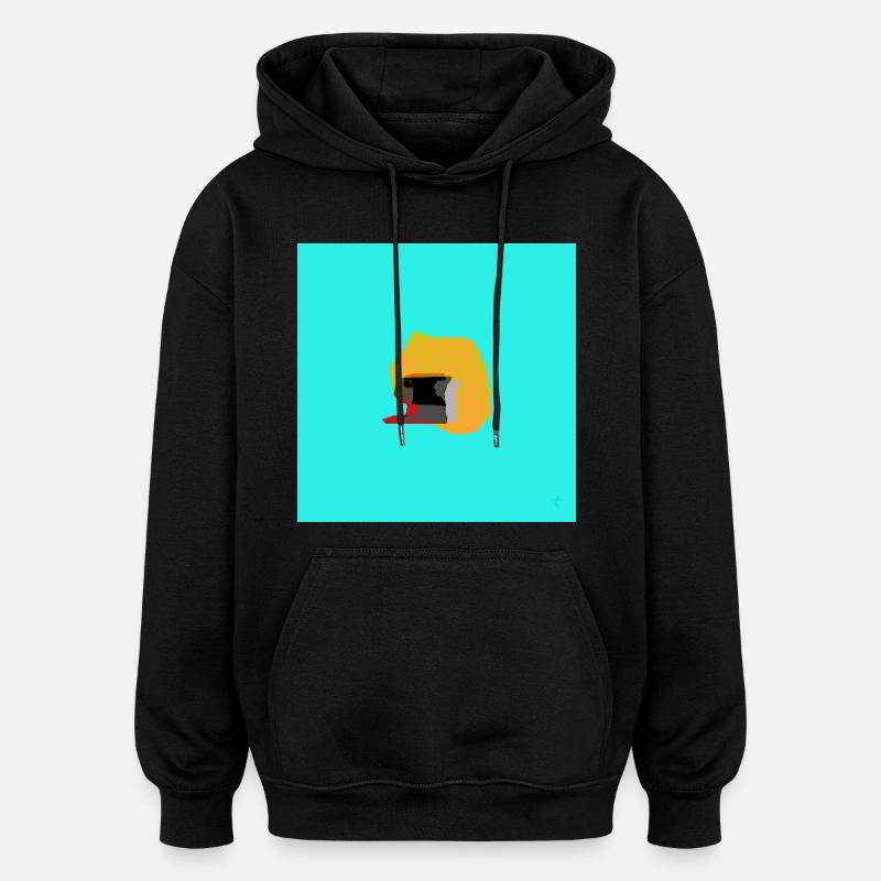 TEXTURA_DE_COLOR_#33 - Sweat à capuche oversize unisexe - noir