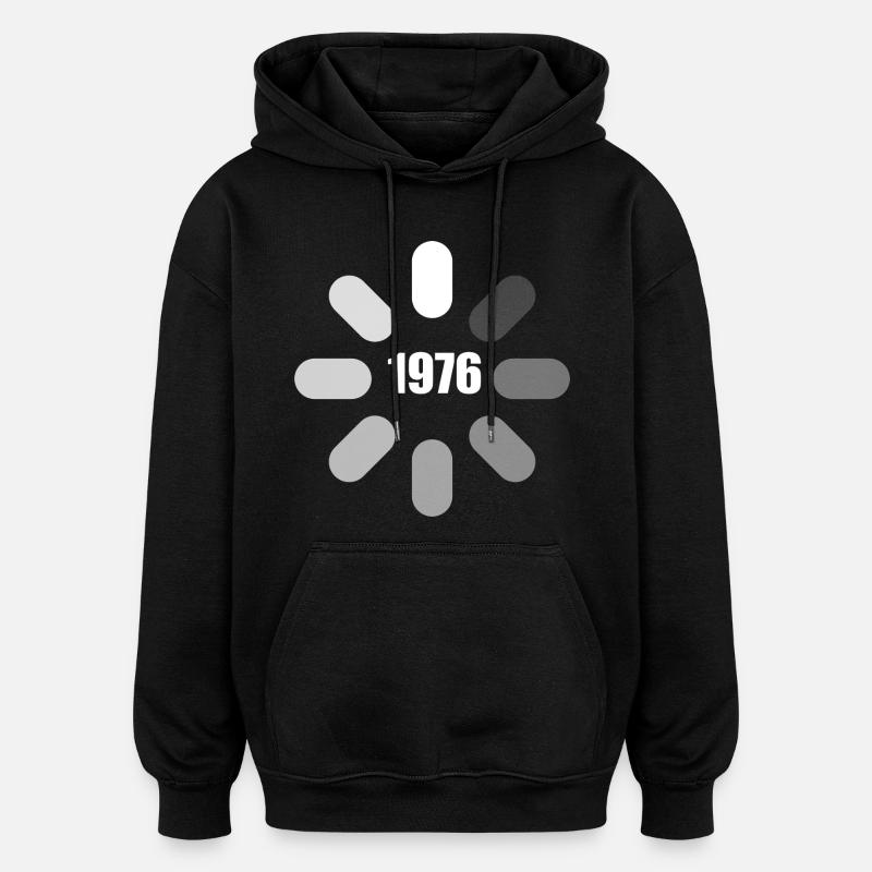Anniversaire 1976 Idées d’anniversaire 1976  - Sweat à capuche oversize unisexe - noir