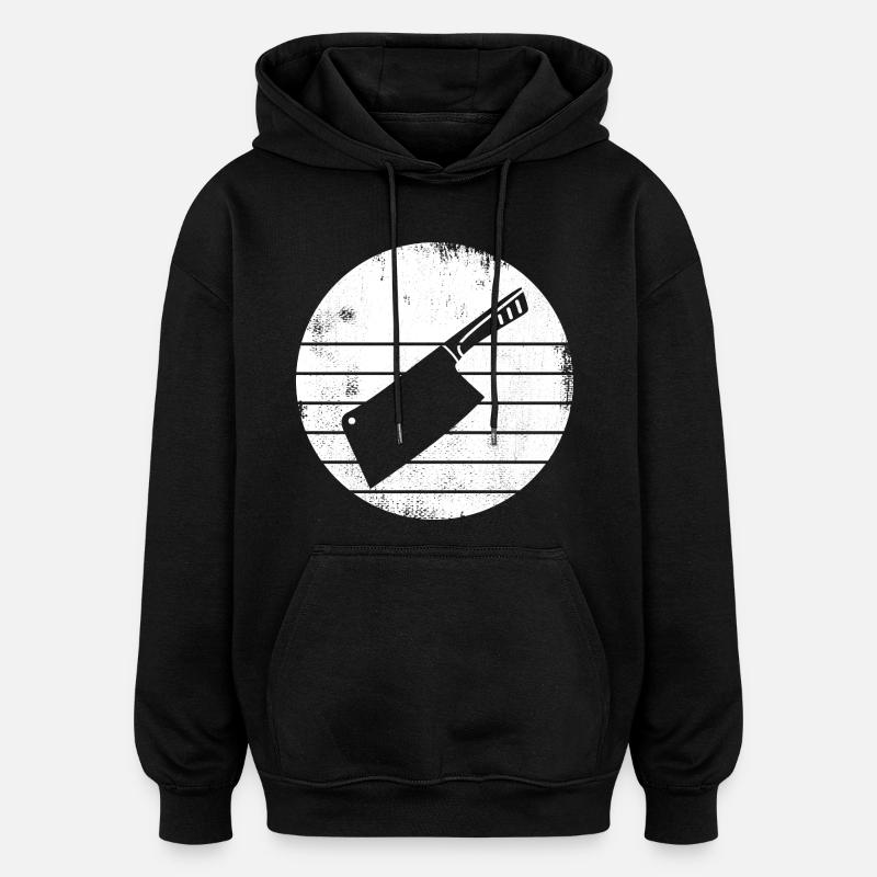 Hackmesser - Oversized Unisex Hoodie - Schwarz