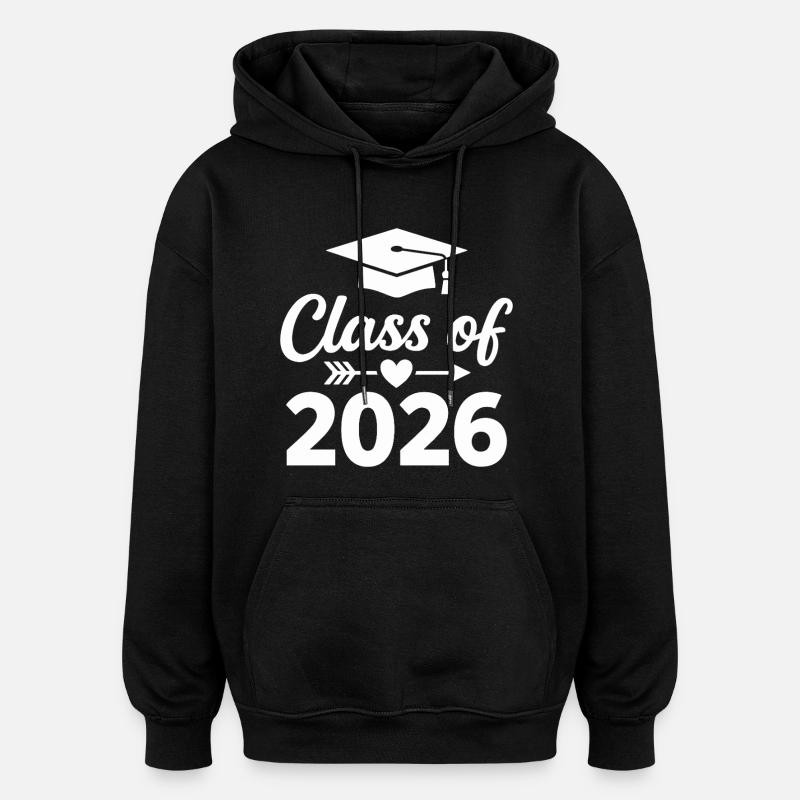 CLASS OF 2026 Absolventen Abschluss Studium - Oversized Unisex Hoodie - Schwarz