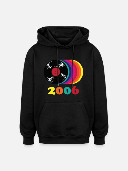 Millésime 2006 - Sweat à capuche oversize unisexe - noir