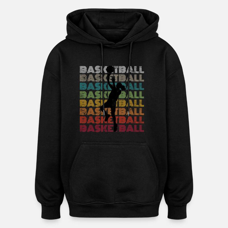 Basketball Mädchen - Oversized Unisex Hoodie - Schwarz