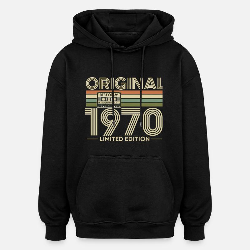 Original 1970 Retro Edition - Sweat à capuche oversize unisexe - noir