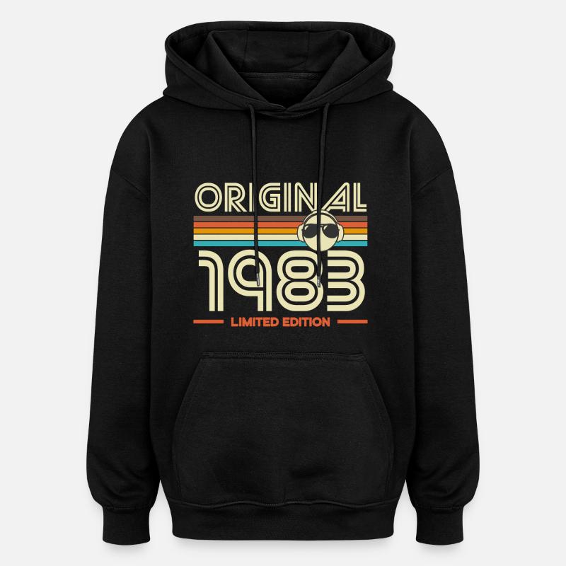 Original 1983 Retro Edition - Sweat à capuche oversize unisexe - noir