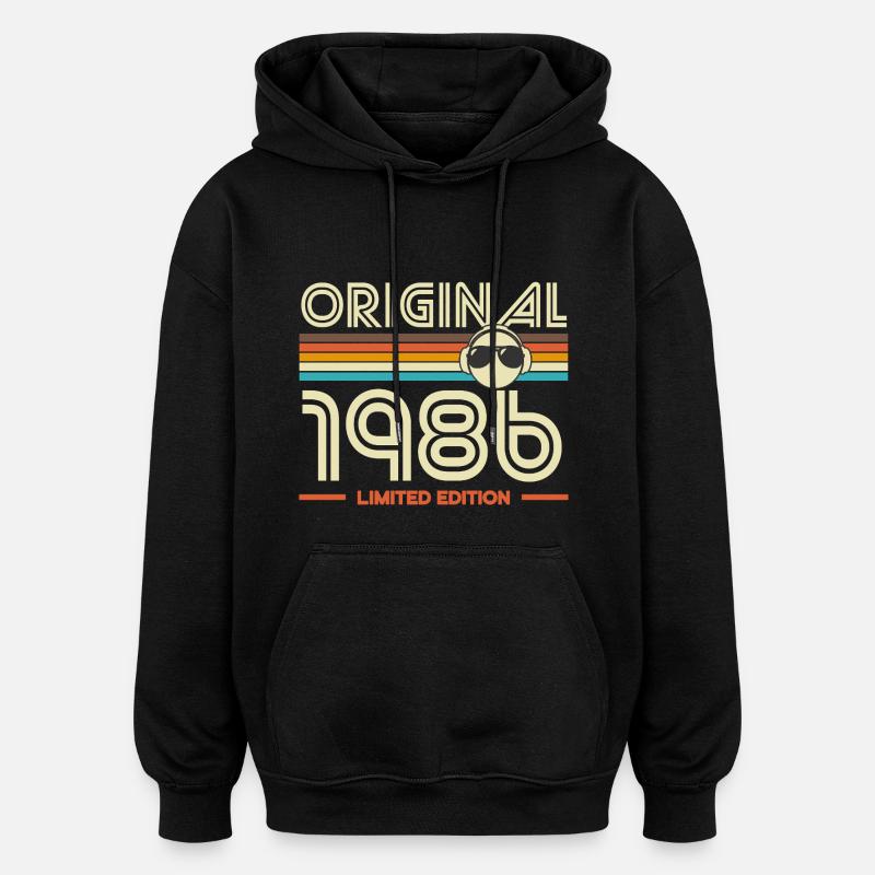 Original 1986 Retro Édition - Sweat à capuche oversize unisexe - noir