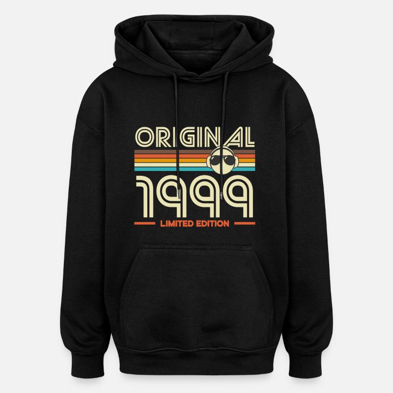 Originale Retro-Edition von 1999 - Oversized Unisex Hoodie - Schwarz