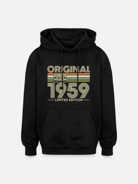 1959 limitierte Kassette - Oversized Unisex Hoodie - Schwarz