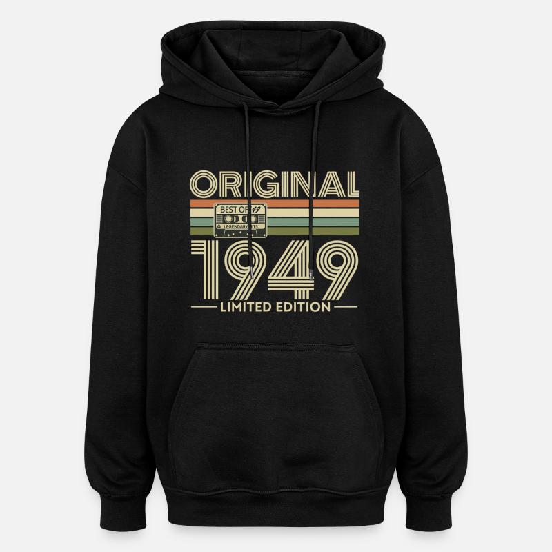 Original 1949 Limited Edition Retro - Oversized Unisex Hoodie - black