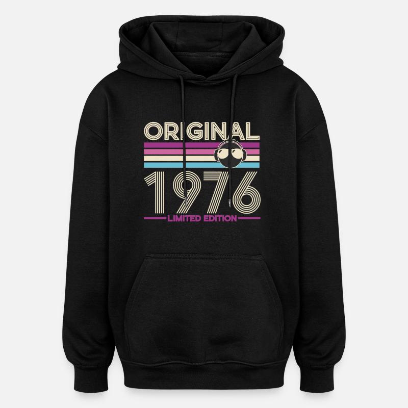 Original 1976 Edition Limitée - Sweat à capuche oversize unisexe - noir