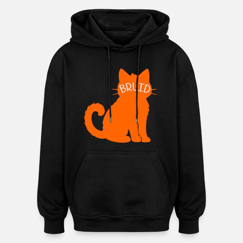 Cats Bride - Sweat à capuche oversize unisexe - noir