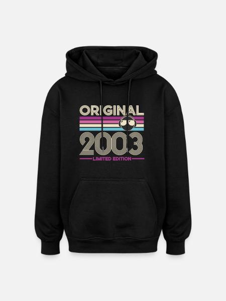 Original 2003 édition limitée - Sweat à capuche oversize unisexe - noir