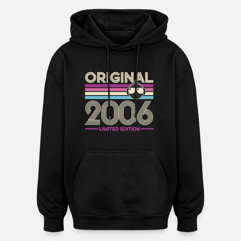 Original 2006 Édition Limitée Retro - Sweat à capuche oversize unisexe - noir
