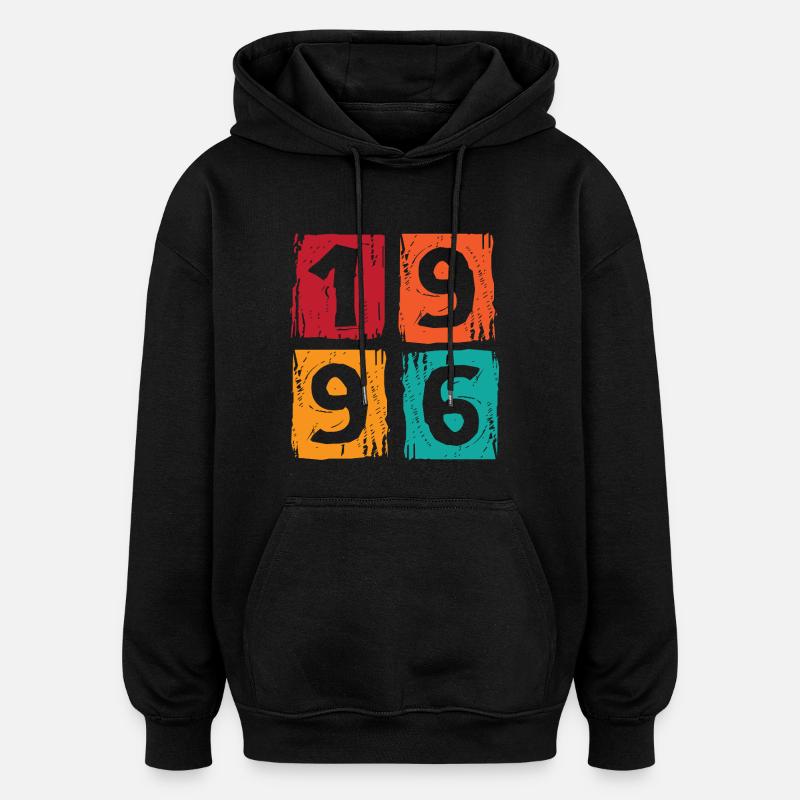 30e anniversaire 1996 - Sweat à capuche oversize unisexe - noir