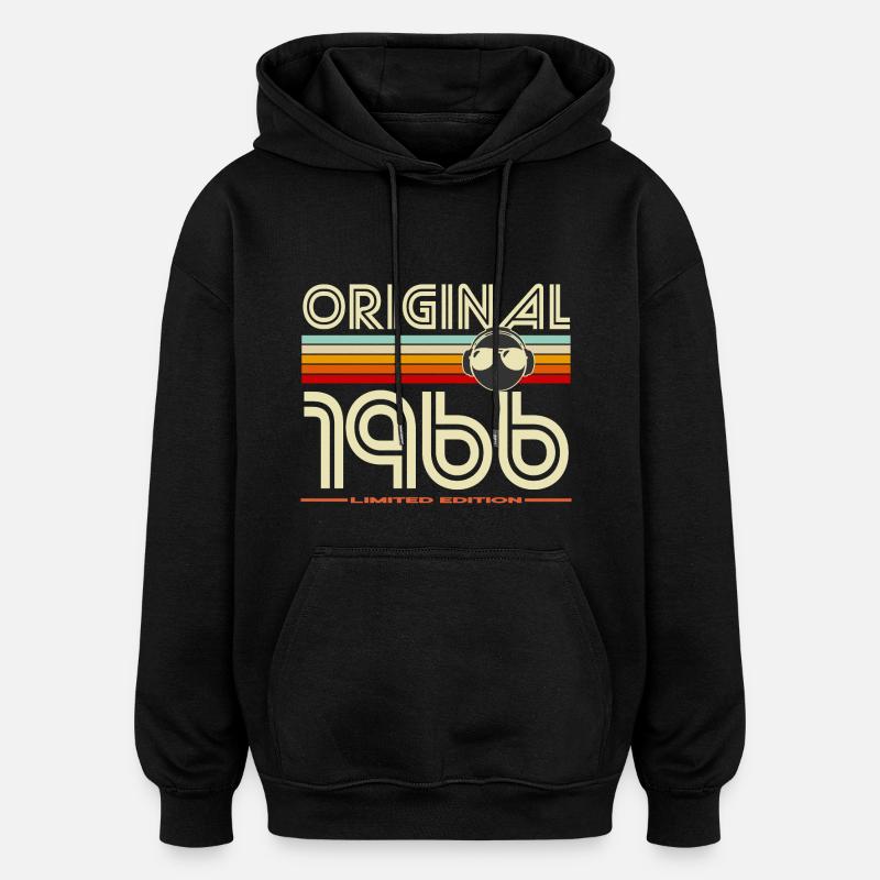 Originales Retro-Modell von 1966 - Oversized Unisex Hoodie - Schwarz