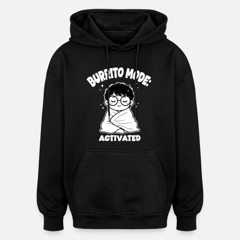 Burrito-Cover-Modus - Oversized Unisex Hoodie - Schwarz