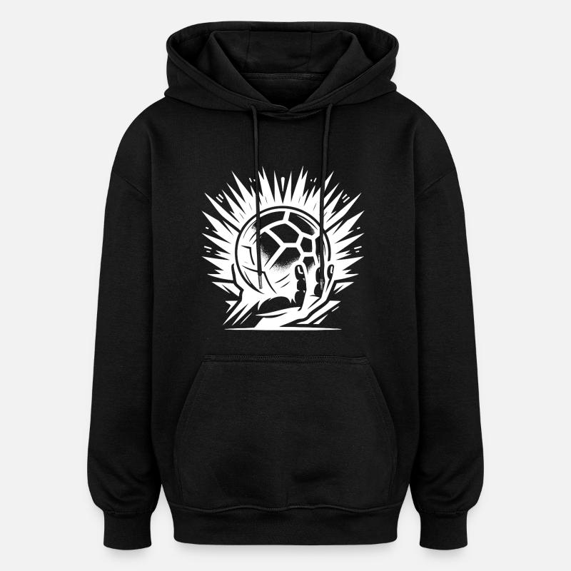 Handball - Sweat à capuche oversize unisexe - noir