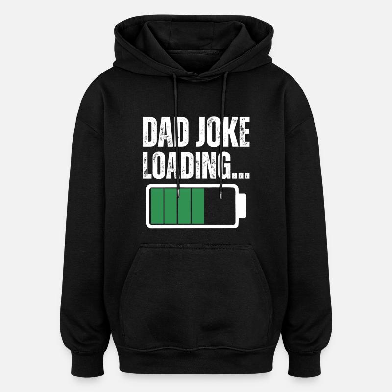 Papa-Witz - Oversized Unisex Hoodie - Schwarz