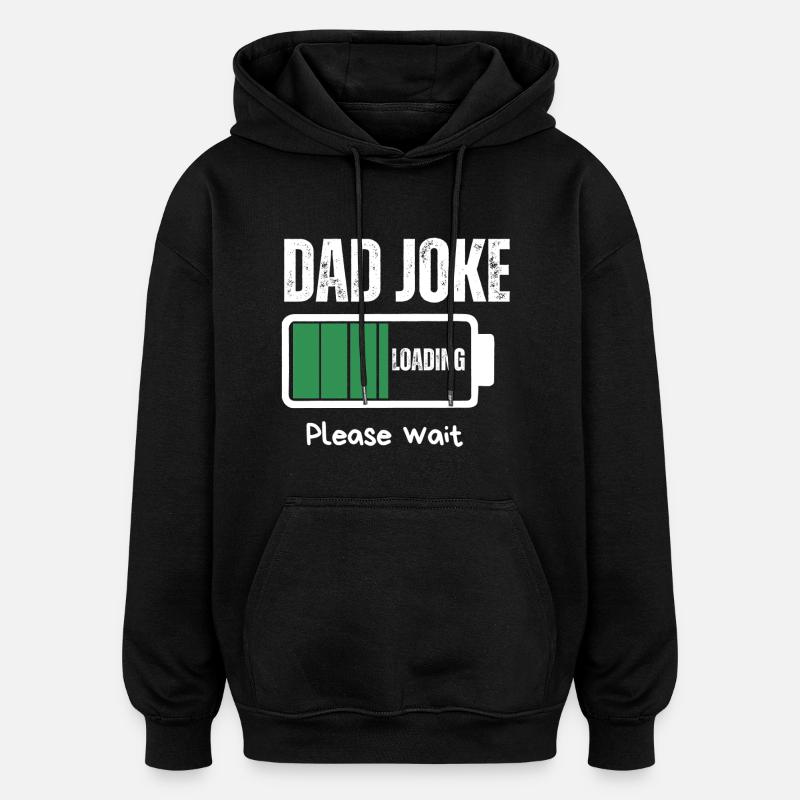 BLAGUE DE PAPA - Sweat à capuche oversize unisexe - noir