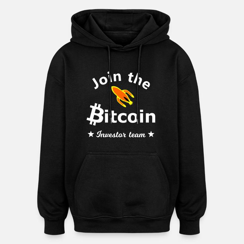 Bitcoin Investor Team - Oversized Unisex Hoodie - black