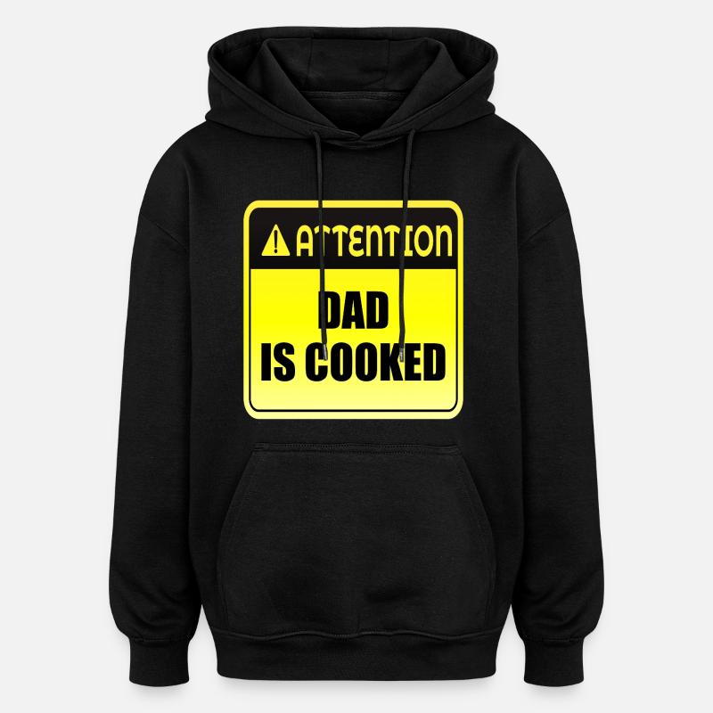 Papa-Stimmung - Oversized Unisex Hoodie - Schwarz
