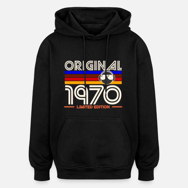 Original 1970 Limited Edition - Oversized Unisex Hoodie - black