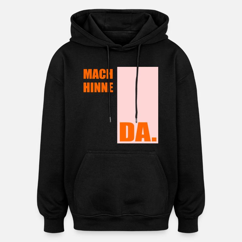 Berlinerisch Zeit Berlin - Oversized Unisex Hoodie - Schwarz