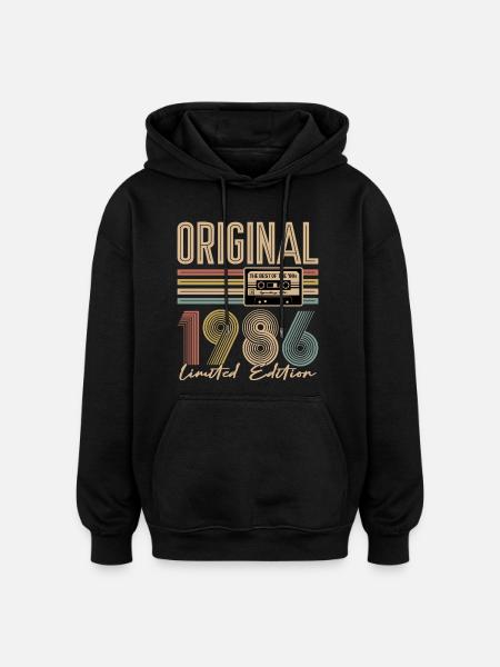 40th birthday, 40 years - Oversized Unisex Hoodie - black