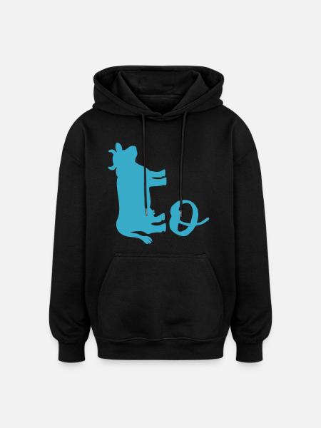Swedish cow - Oversized Unisex Hoodie - black