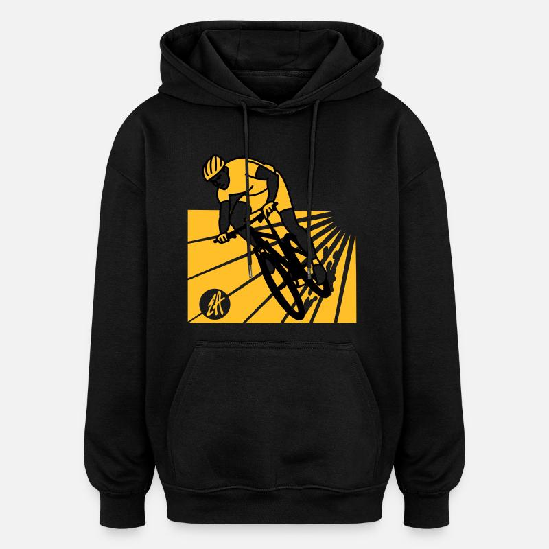 VTT - Sweat à capuche oversize unisexe - noir